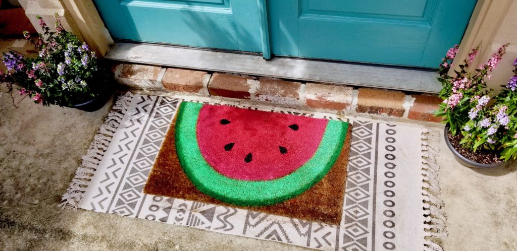 Easy DIY Welcome Mat  Red Stick Life Red Stick Life