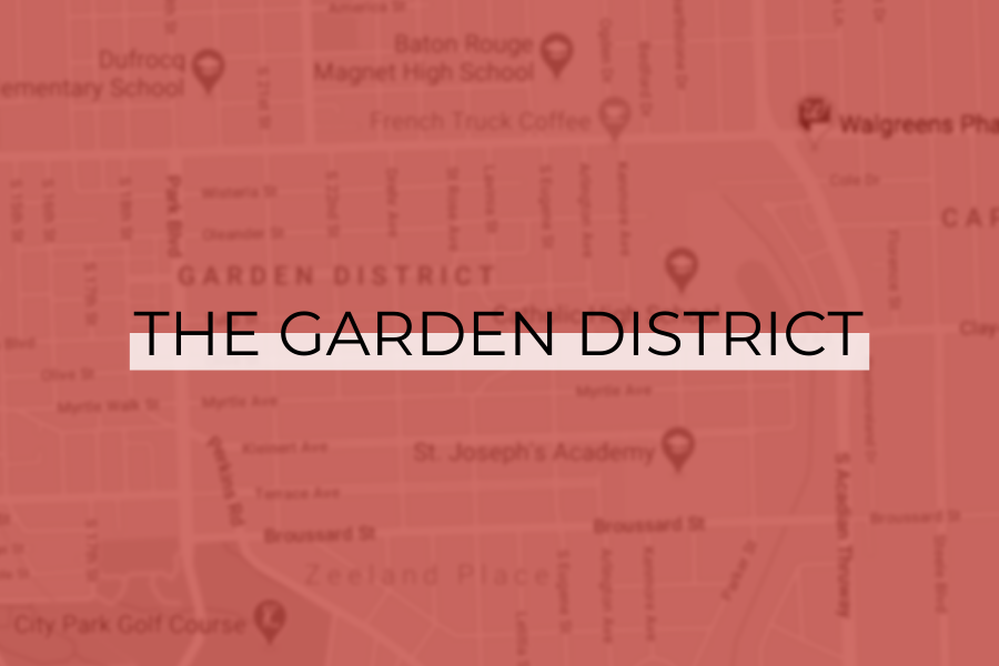 The Garden District looks and feels like a slice of New Orleans in Baton Rouge. This quiet and friendly neighborhood is full of historic properties and architecture dating back to 1910, all while also being surrounded by a big park, local businesses, and is situated close to LSU.