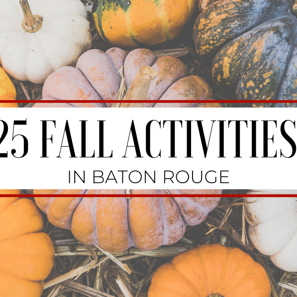 With spooky season offically here and Fall weather (hopefully) coming soon, here's how to enjoy it with some fun activities in/around the Baton Rouge area!